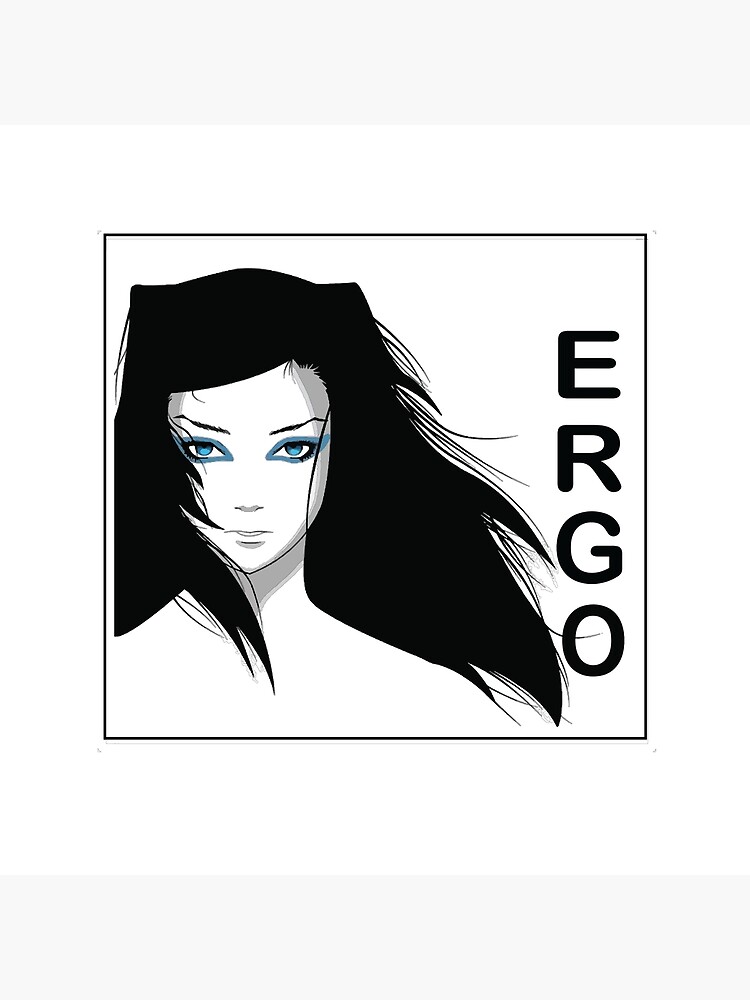 Ergo Proxy Re-l Mayer Black Design Tapestry - Image 2