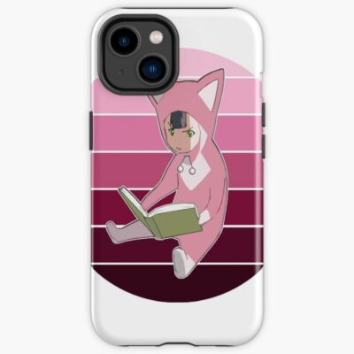 Monochrome Rainbow Pino From Ergo Proxy Pino Reading A Book Iphone Case