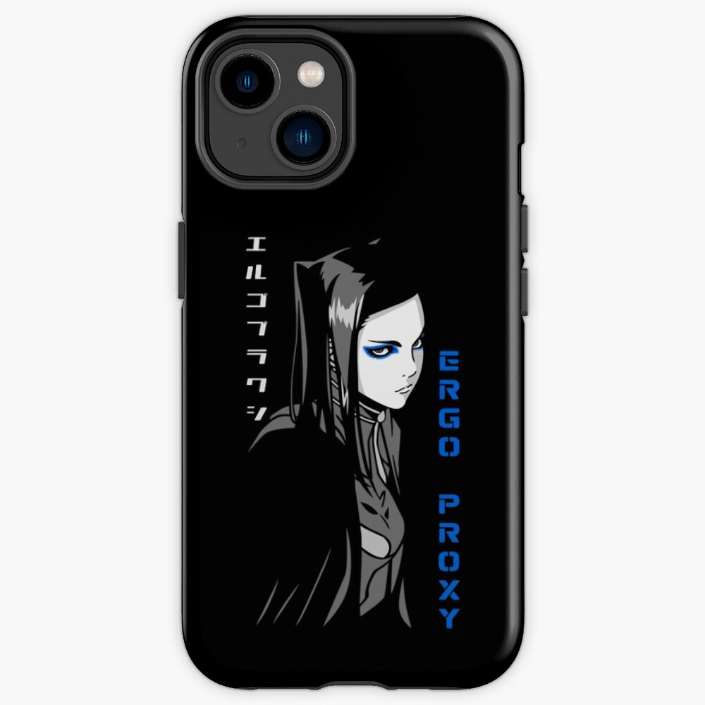 Ergo Proxy Re-l Mayer Blue White Text Iphone Case
