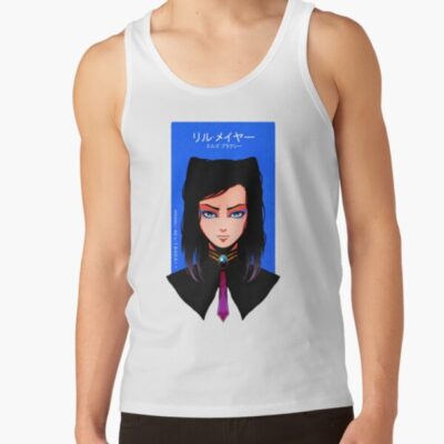 Re-l Mayer Blue Background Tank Top