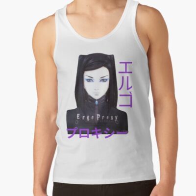 Ergo Proxy Re-l Mayer Purple Text Tank Top