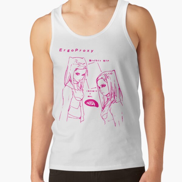 Re L Mayer Eye Sketch Magenta Tank Top