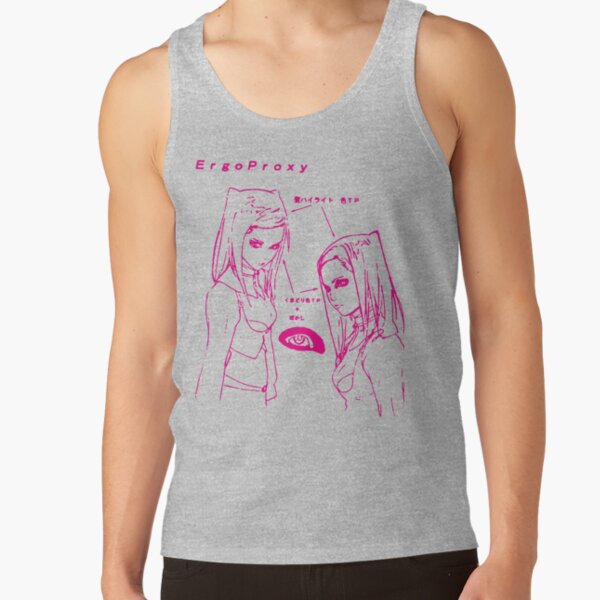 Re L Mayer Eye Sketch Magenta Tank Top - Image 3