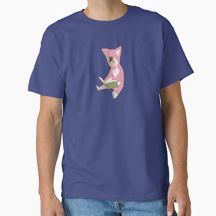 Minimal Style Pino From Ergo Proxy Pino Reading A Book T-shirt - Image 4