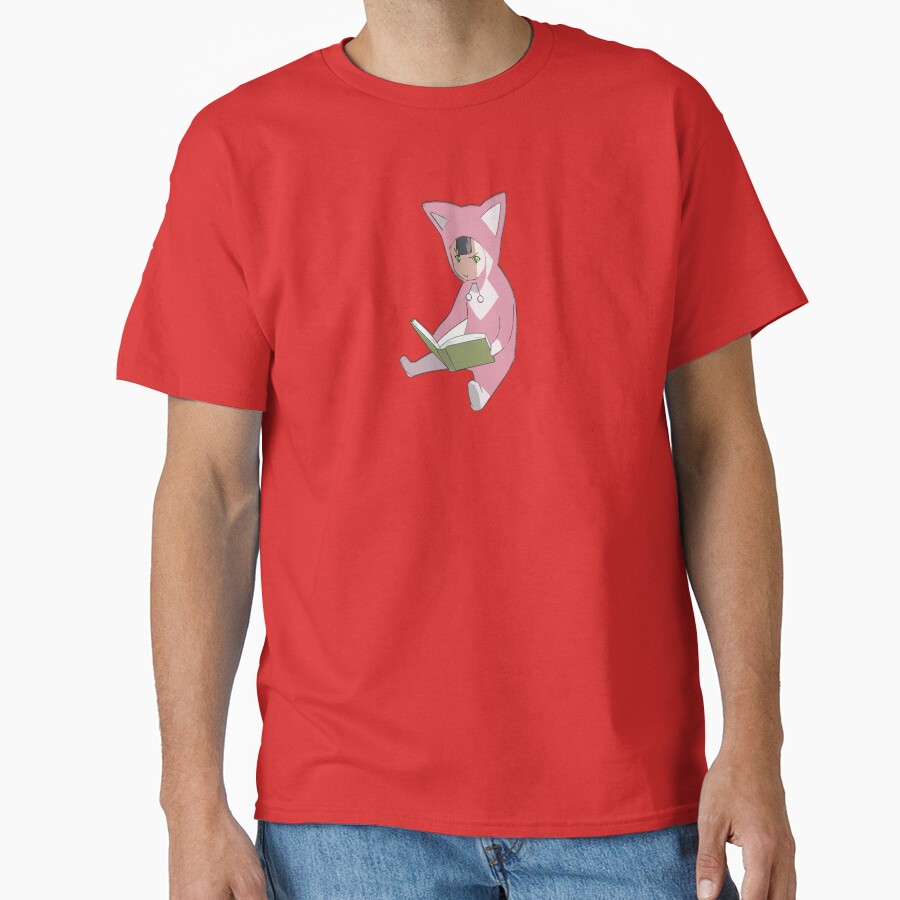 Minimal Style Pino From Ergo Proxy Pino Reading A Book T-shirt - Image 5