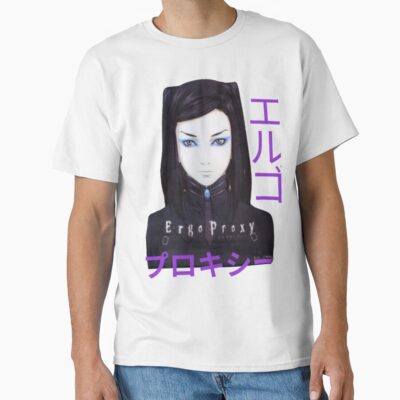 Ergo Proxy Re-l Mayer Purple Text T-shirt