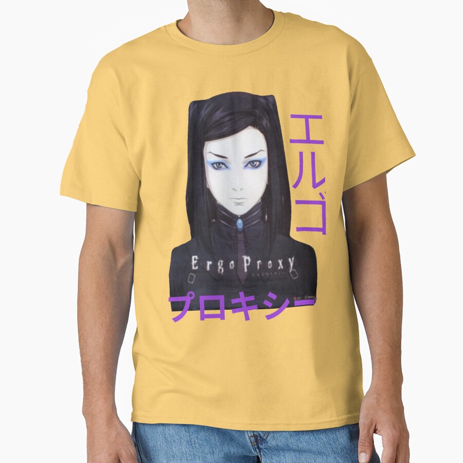 Ergo Proxy Re-l Mayer Purple Text T-shirt - Image 6