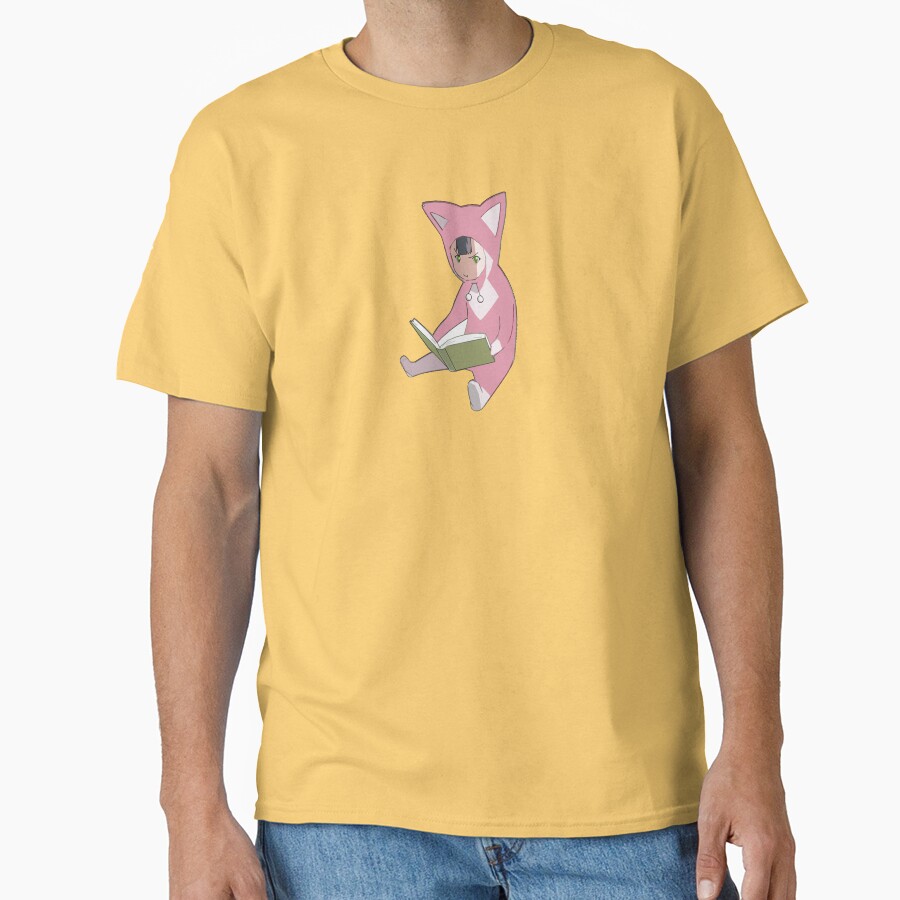 Minimal Style Pino From Ergo Proxy Pino Reading A Book T-shirt - Image 6