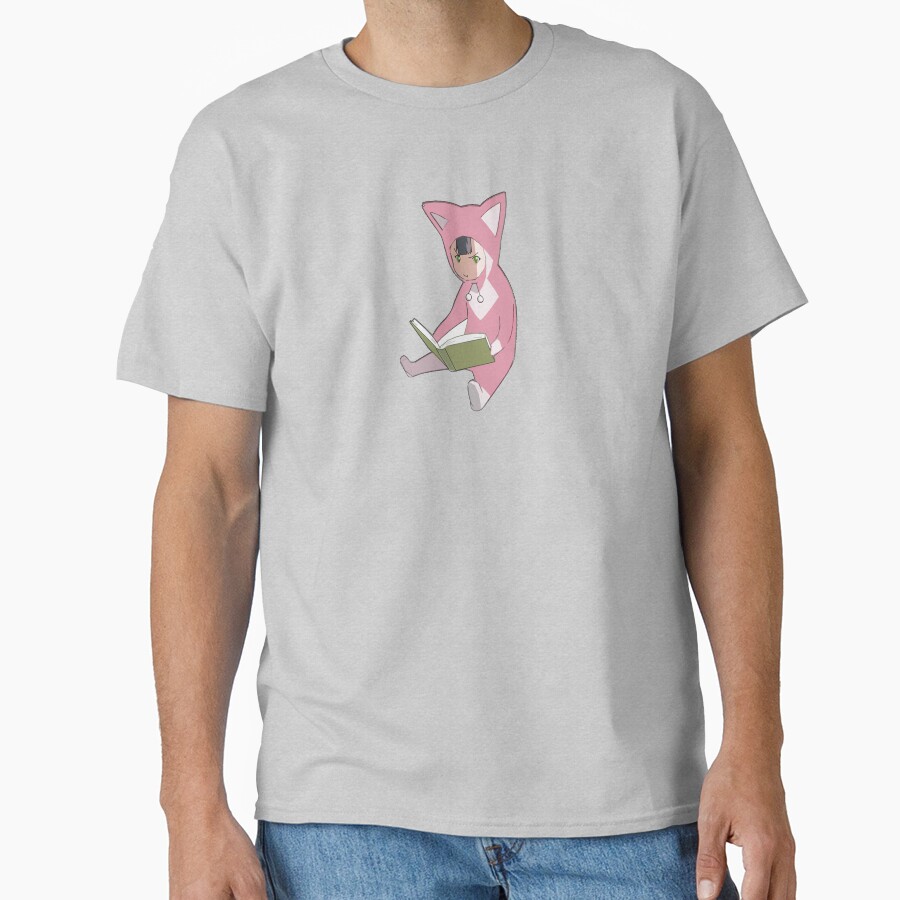 Minimal Style Pino From Ergo Proxy Pino Reading A Book T-shirt - Image 3