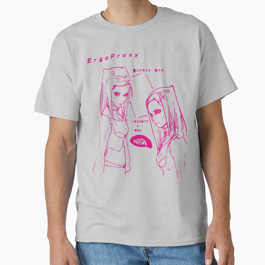 Re L Mayer Eye Sketch Magenta T-shirt - Image 3