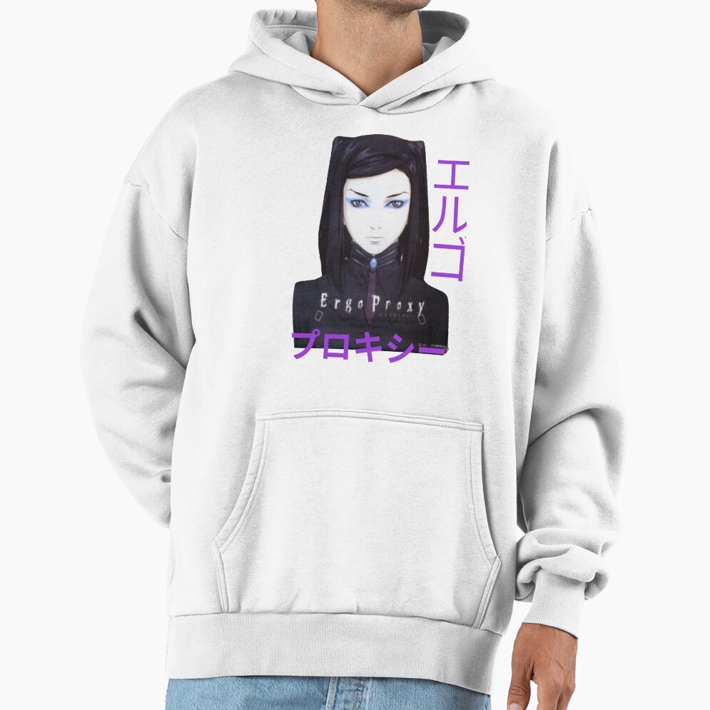 Ergo Proxy Re-l Mayer Purple Text Hoodie
