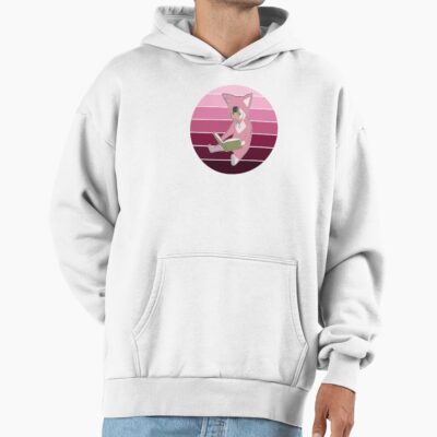Monochrome Rainbow Pino From Ergo Proxy Pino Reading A Book Hoodie
