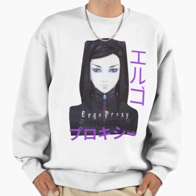 Ergo Proxy Re-l Mayer Purple Text Sweatshirt