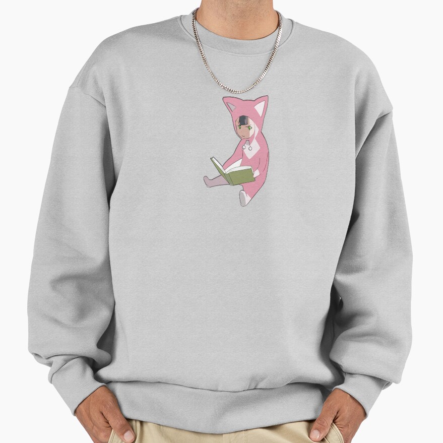 Minimal Style Pino From Ergo Proxy Pino Reading A Book Sweatshirt - Image 4