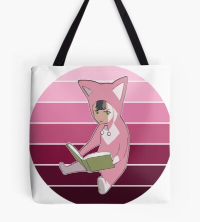 Monochrome Rainbow Pino From Ergo Proxy Pino Reading A Book Tote Bag