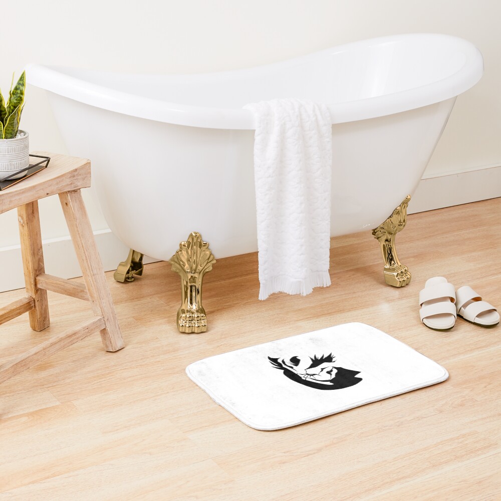 Proxy Vincent Law Black Design Bath Mat - Image 2
