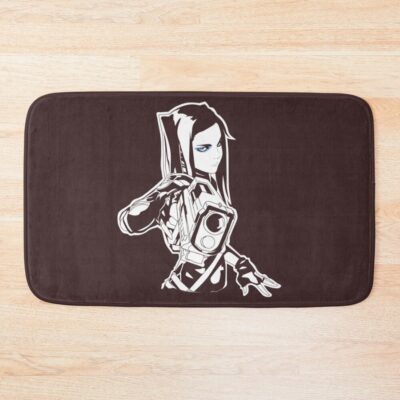 Re L Mayer White Design Bath Mat