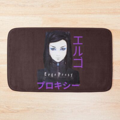 Ergo Proxy Re-l Mayer Pruple Text Bath Mat