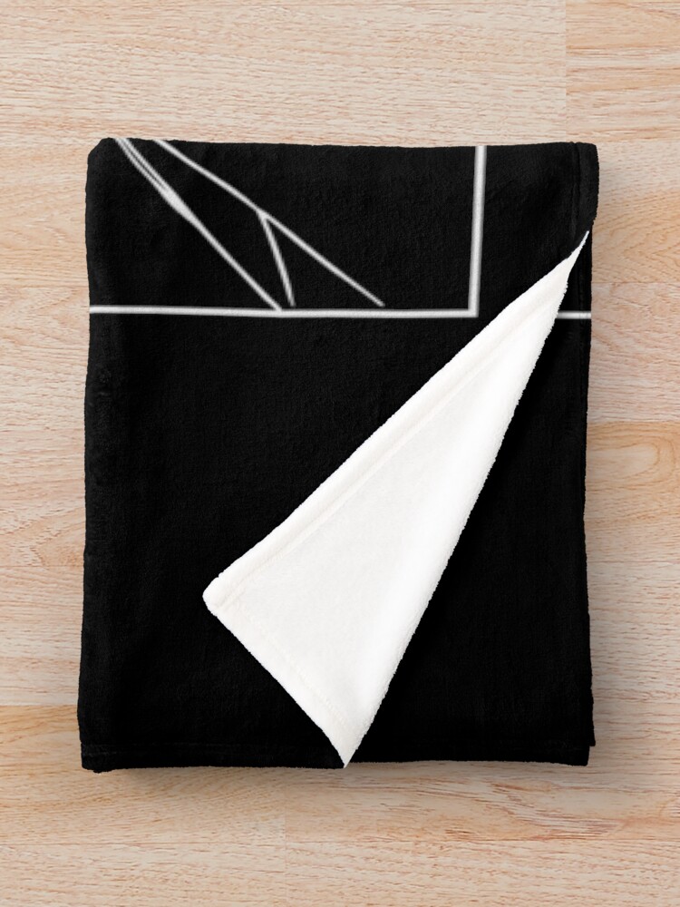 Ergo Proxy Japanese Re L Mayer Sketch White Print Throw Blanket - Image 2