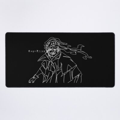 Ergo Proxy Vincent Law Line Art White Print Mouse Pad