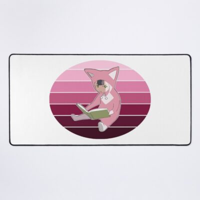 Monochrome Rainbow Pino From Ergo Proxy Pino Reading A Book Mouse Pad