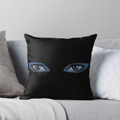 Re L From Ergo Proxy Blue Eyeshadow Re L Mayer Eyes Throw Pillow
