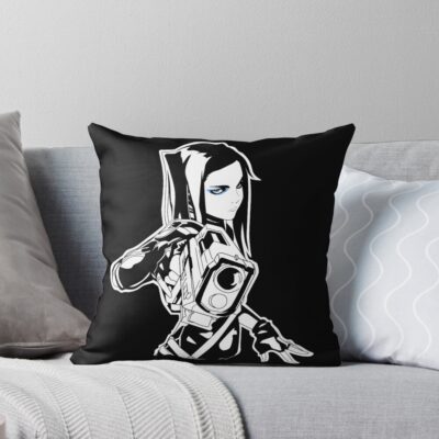Re L Mayer White Design Throw Pillow