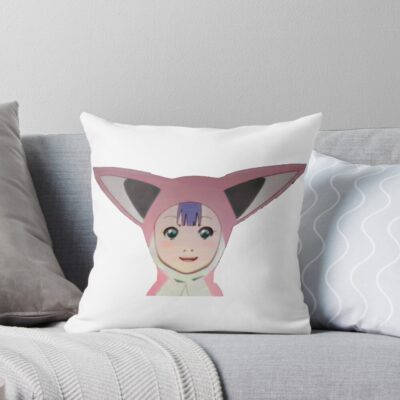 Pino From Ergo Proxy Cute Anime Girl In Animal Outfit Ergo Proxy S Pino Throw Pillow