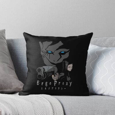 Ergo Proxy Shot Gun Throw Pillow